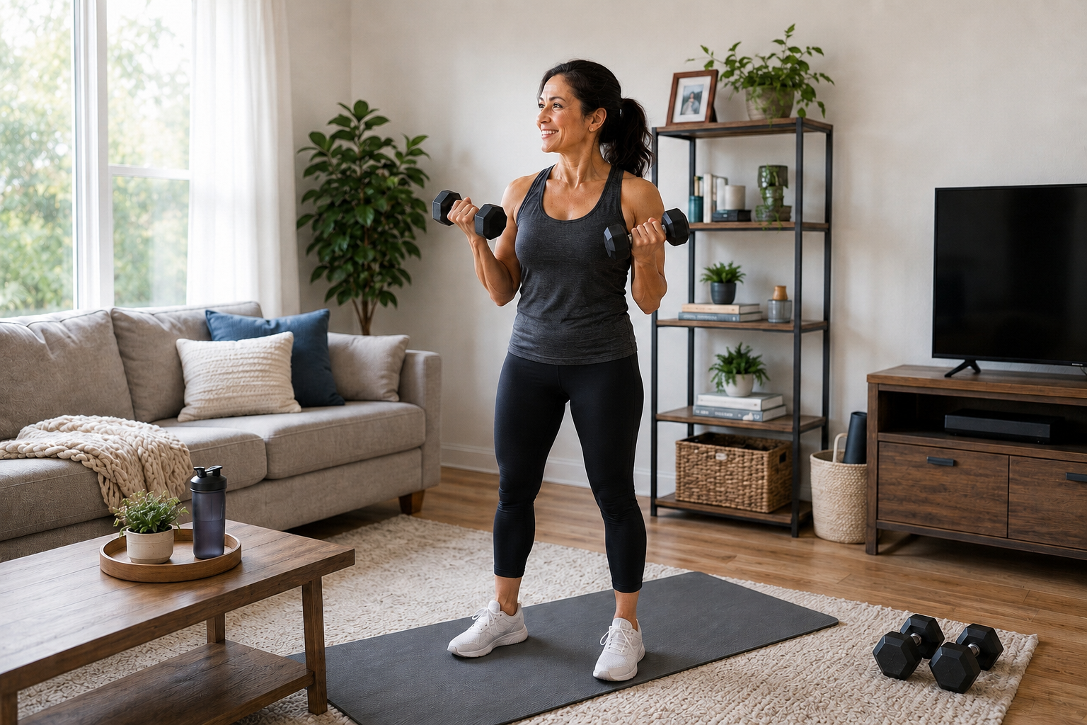 Home personal training session